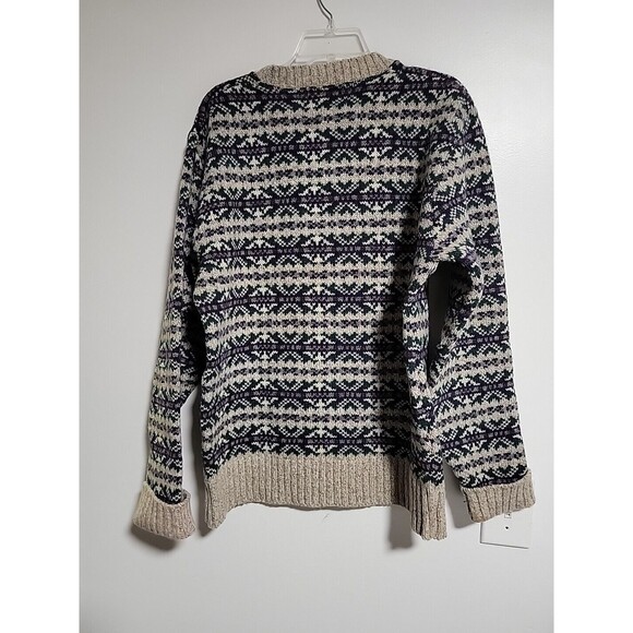 Vtg Cambridge Co. Classic British Rags Wool Knit Sweater 90s Looned In The US XL - Picture 4 of 8